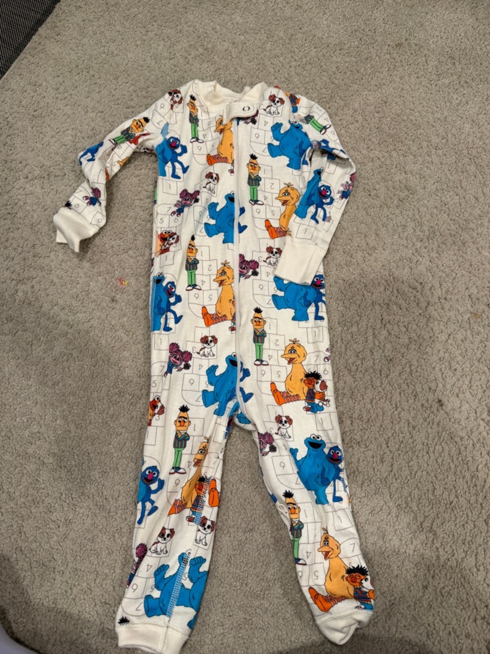 Hanna Andersson Sesame Street pajamas and romper set